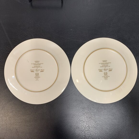 2 Lenox Porcelain Collector Plates Boehm Birds 1978 Mockingbirds 1979 Kinglets - Picture 6 of 8
